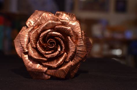 fabrication rose en metal|how to make a rose.